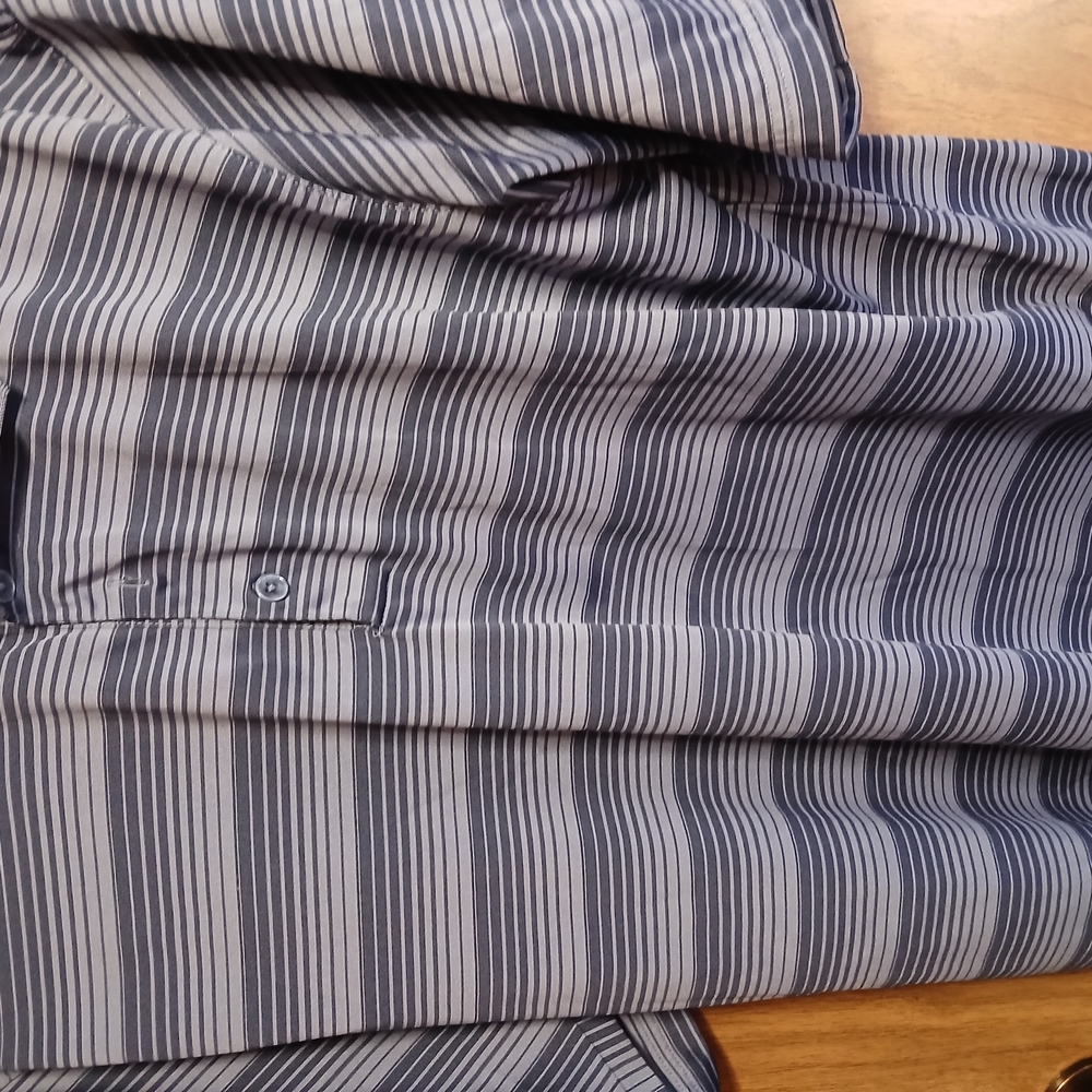 Striped Button-Up Shirt